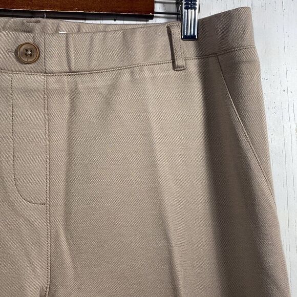 Betabrand Womens Bootcut Straight Leg Classic Yoga Tan Khaki Pull On Pants - Picture 4 of 13